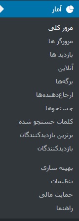 مشاهده آمار کامل در وردپرس