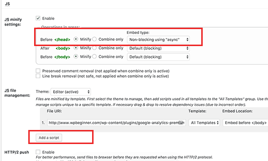 رفع ارور Remove Render-Blocking JavaScript